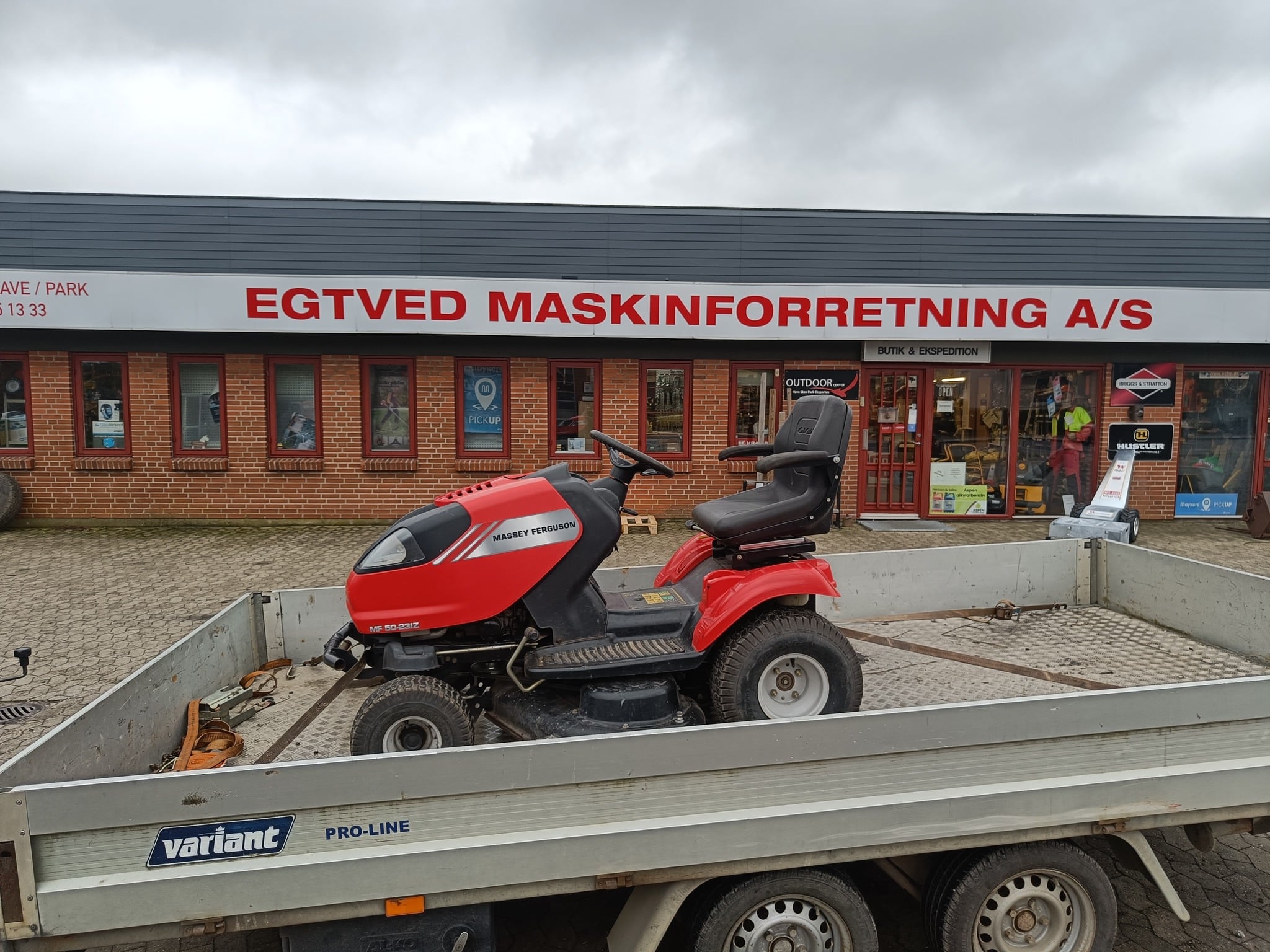 Havetraktor på trailer